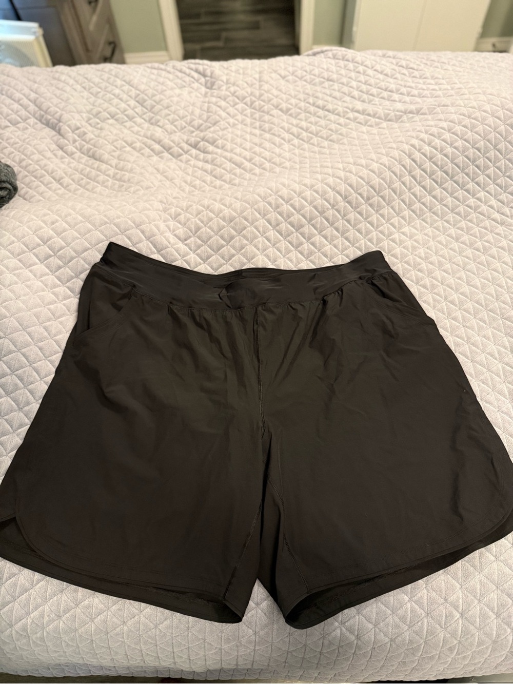 Lands' End Women’s Black Board Shorts with Attached Panty